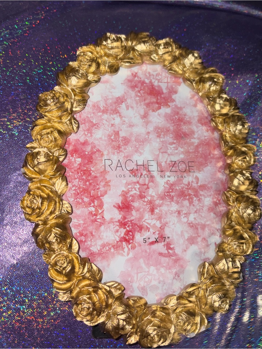 Rachel Zoe Gold Roses Picture Frame - Picture 3 of 5